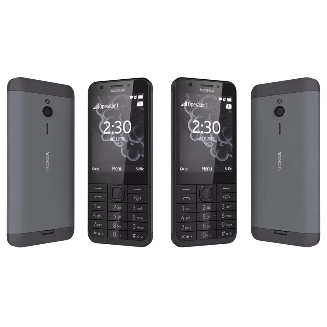 (BLACK)Nokia 230 IMPORT REFURBISHED (Ready Stock)